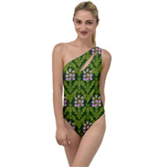 Pattern Nature Texture Heather To One Side Swimsuit by Pakrebo