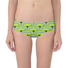 Texture Green Plant Leaves Arches Classic Bikini Bottoms by Pakrebo