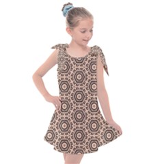 Default Texture Tissue Seamless Kids  Tie Up Tunic Dress by Pakrebo