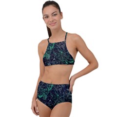 Constellation Constellation Map High Waist Tankini Set