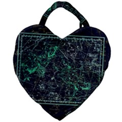 Constellation Constellation Map Giant Heart Shaped Tote by Pakrebo