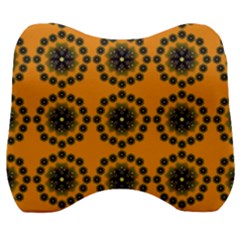 Desktop Abstract Template Flower Velour Head Support Cushion by Pakrebo