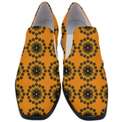 Desktop Abstract Template Flower Slip On Heel Loafers