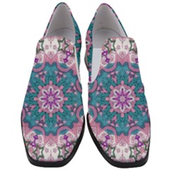 Mandala Pattern Abstract Slip On Heel Loafers