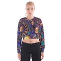 Pattern Art Ornament Fractal Cropped Sweatshirt View1