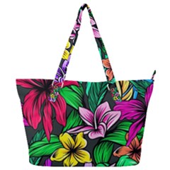 Hibiscus Flower Plant Tropical Full Print Shoulder Bag