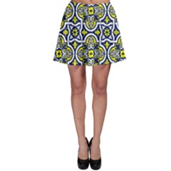 Tiles Panel Decorative Decoration Skater Skirt by Pakrebo