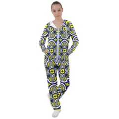 Tiles Panel Decorative Decoration Women s Tracksuit