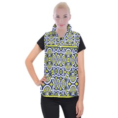 Tiles Panel Decorative Decoration Women s Button Up Vest by Pakrebo