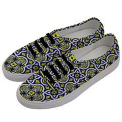 Tiles Panel Decorative Decoration Men s Classic Low Top Sneakers by Pakrebo