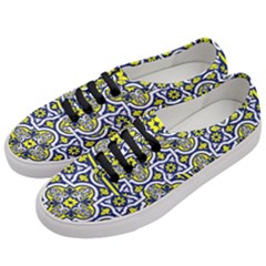 Tiles Panel Decorative Decoration Women s Classic Low Top Sneakers by Pakrebo