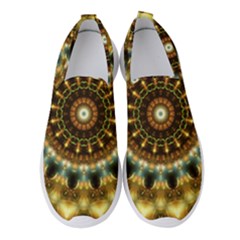 Pattern Abstract Background Art Women s Slip On Sneakers