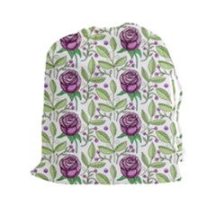 Default Texture Background Floral Drawstring Pouch (xxl) by Pakrebo