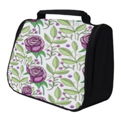 Default Texture Background Floral Full Print Travel Pouch (small)