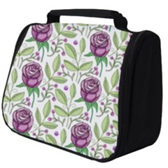 Default Texture Background Floral Full Print Travel Pouch (big)