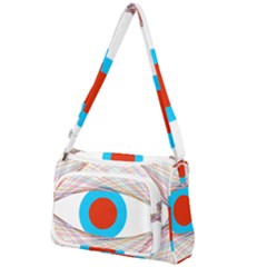 Line Art Geometric Design Line Front Pocket Crossbody Bag