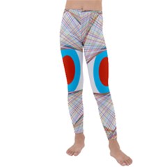 Line Art Geometric Design Line Kids  Lightweight Velour Leggings