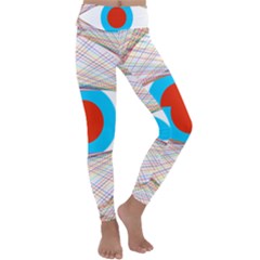 Line Art Geometric Design Line Kids  Lightweight Velour Classic Yoga Leggings