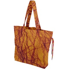 Lightning Internal Blood Vessel Drawstring Tote Bag by Pakrebo