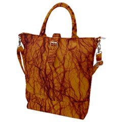 Lightning Internal Blood Vessel Buckle Top Tote Bag