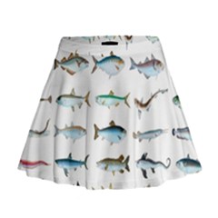 Ml 6-6 Fish Mini Flare Skirt by ArtworkByPatrick