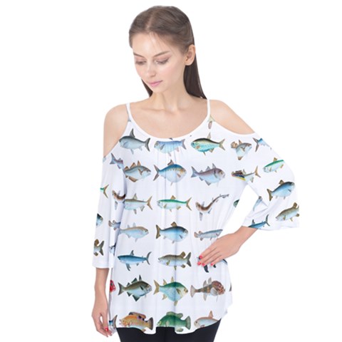 Ml 6-6 Fish Flutter Tees by ArtworkByPatrick