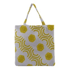 Abstract Background Hexagons Grocery Tote Bag by Pakrebo