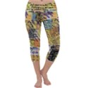 Old Paper Vintage Capri Yoga Leggings View1