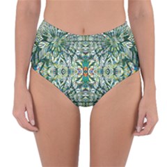 Pattern Design Pattern Geometry Reversible High-waist Bikini Bottoms by Pakrebo