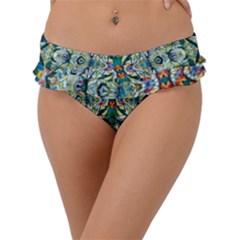 Pattern Design Pattern Geometry Frill Bikini Bottom