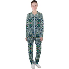 Pattern Design Pattern Geometry Casual Jacket And Pants Set by Pakrebo