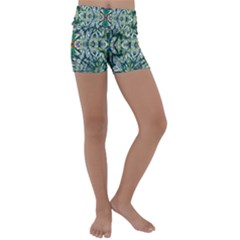 Pattern Design Pattern Geometry Kids  Lightweight Velour Yoga Shorts