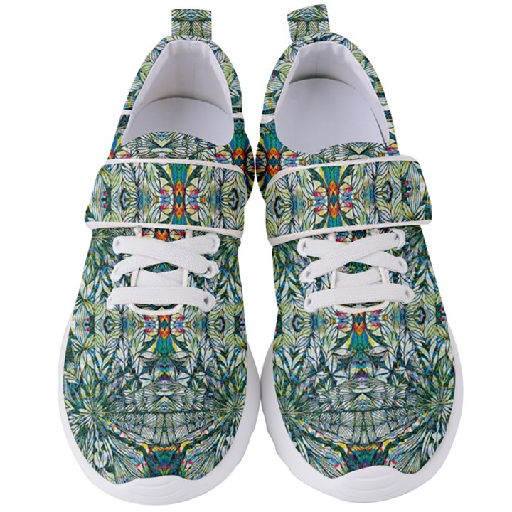 Pattern Design Pattern Geometry Women s Velcro Strap Shoes