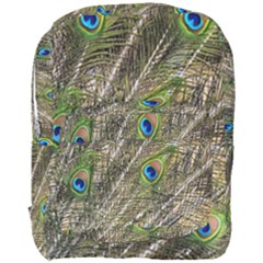 Green Peacock Feathers Color Plumage Full Print Backpack by Pakrebo