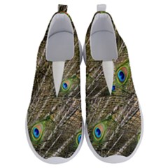 Green Peacock Feathers Color Plumage No Lace Lightweight Shoes