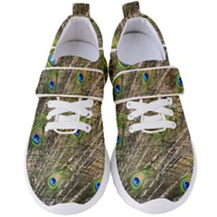 Green Peacock Feathers Color Plumage Women s Velcro Strap Shoes