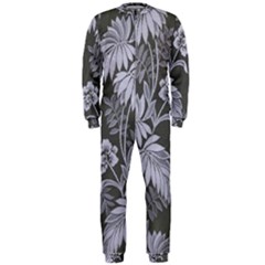 Curtain Ornament Flowers Leaf Onepiece Jumpsuit (men)  by Pakrebo