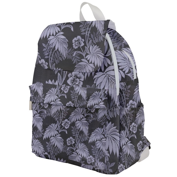 Curtain Ornament Flowers Leaf Top Flap Backpack