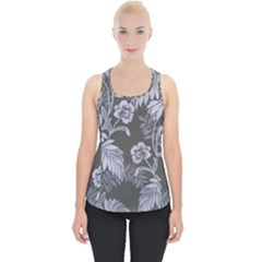 Curtain Ornament Flowers Leaf Piece Up Tank Top by Pakrebo