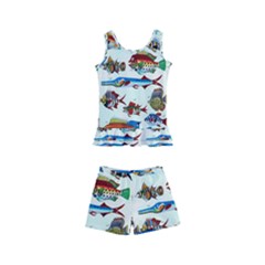 Ml 6-7 Fish Kids  Boyleg Swimsuit by ArtworkByPatrick