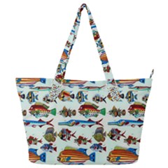 Ml 6-7 Fish Full Print Shoulder Bag