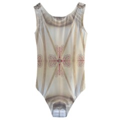 Wells Cathedral Wells Cathedral Kids  Cut-out Back One Piece Swimsuit by Pakrebo