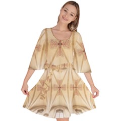 Wells Cathedral Wells Cathedral Velour Kimono Dress