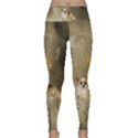 Cute Little Chihuahua With Hearts On The Moon Lightweight Velour Classic Yoga Leggings View1