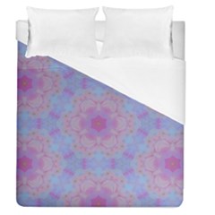 Violet Mandala Floral Pattern Duvet Cover (queen Size) by WensdaiAmbrose