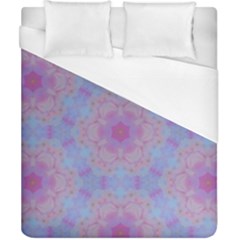 Violet Mandala Floral Pattern Duvet Cover (california King Size) by WensdaiAmbrose