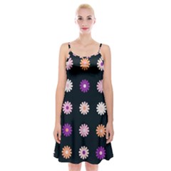 Daisy Deco Spaghetti Strap Velvet Dress by WensdaiAmbrose