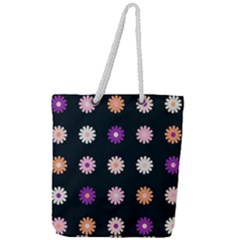 Daisy Deco Full Print Rope Handle Tote (large) by WensdaiAmbrose