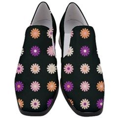 Daisy Deco Slip On Heel Loafers