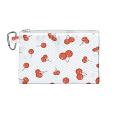 Cherry Picked Canvas Cosmetic Bag (medium) by WensdaiAmbrose